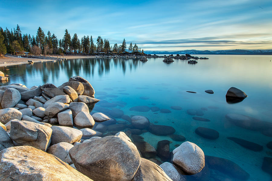 Sand Harbor Golden Hour Photograph by Alex Baker - Fine Art America