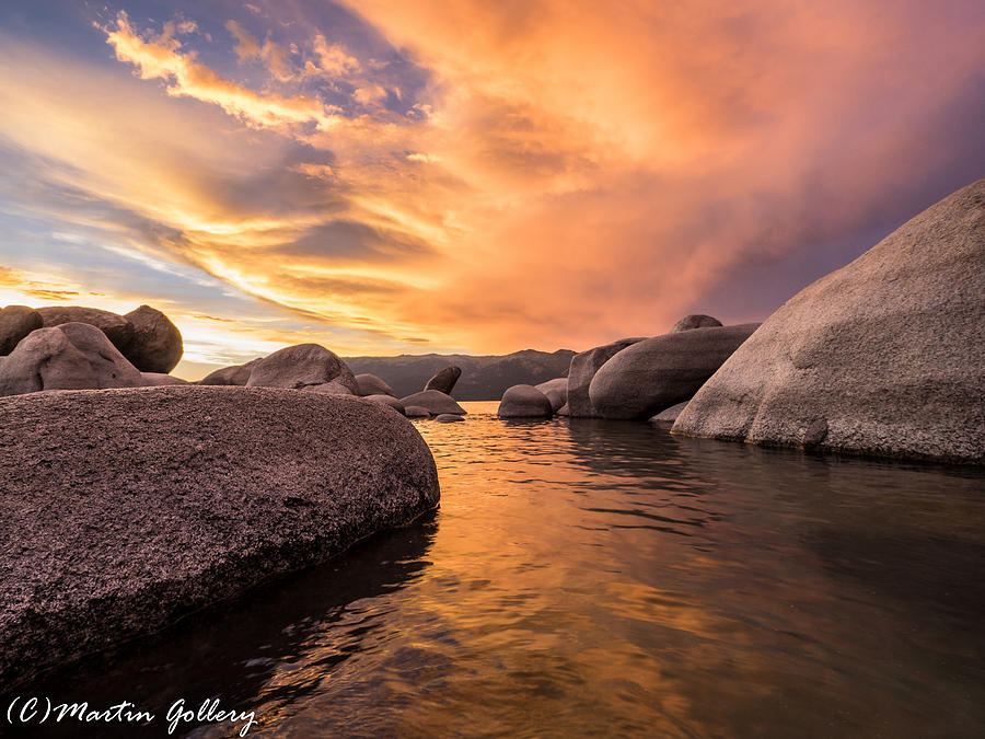 Sand Harbor Rocks Photograph by Martin  Gollery