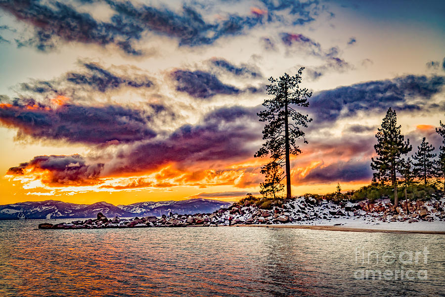 Sand Harbor Sunset Photograph by Janis Knight