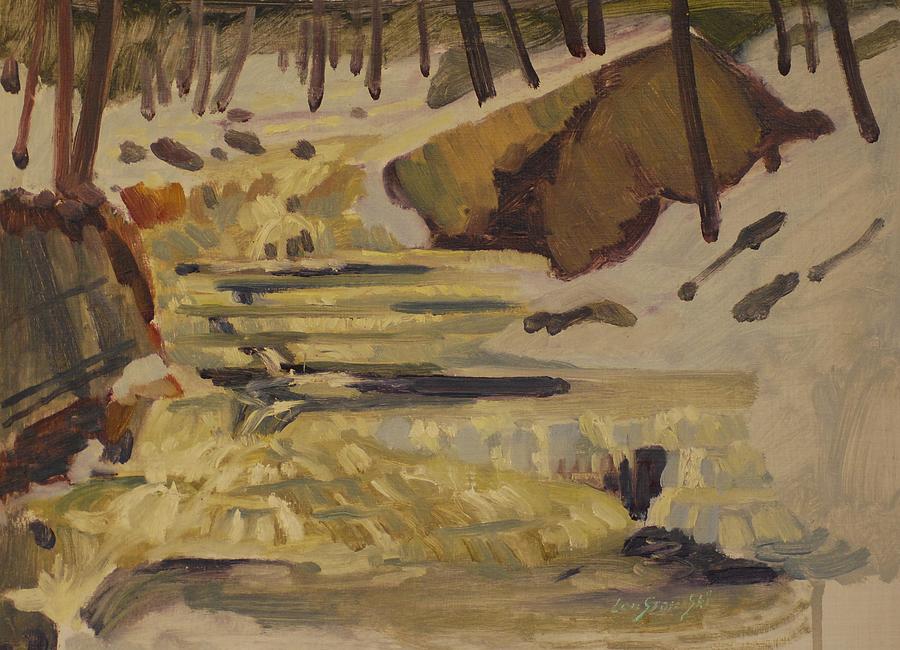 Sand Mill Brook Painting by Len Stomski