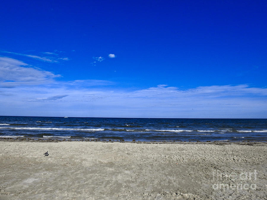 Sand, Ocean, Sky Photograph by Ella Kaye Dickey