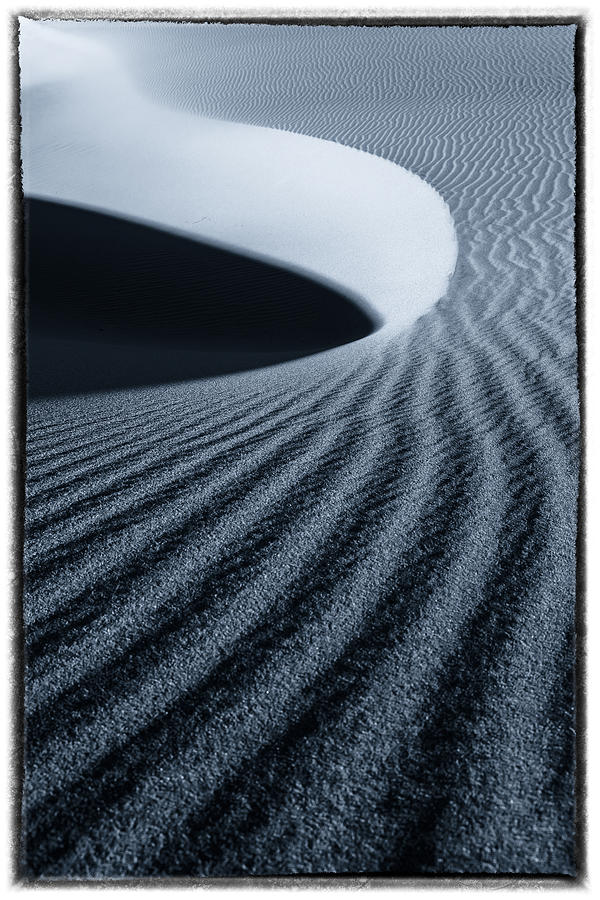 Sand Pattern blue Photograph by Jonathan Nguyen