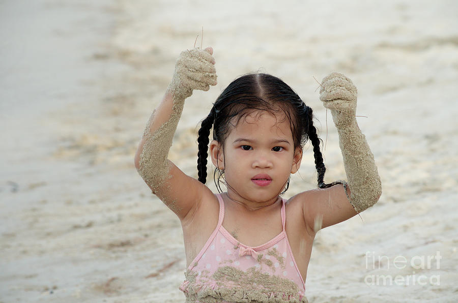 Sand Play Photograph by Michelle Meenawong
