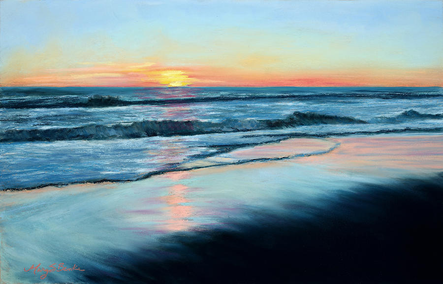 Sand Reflections Painting by Mary Benke