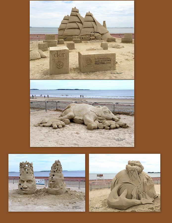 Sand Sculpture Collage Photograph by Caroline Stella