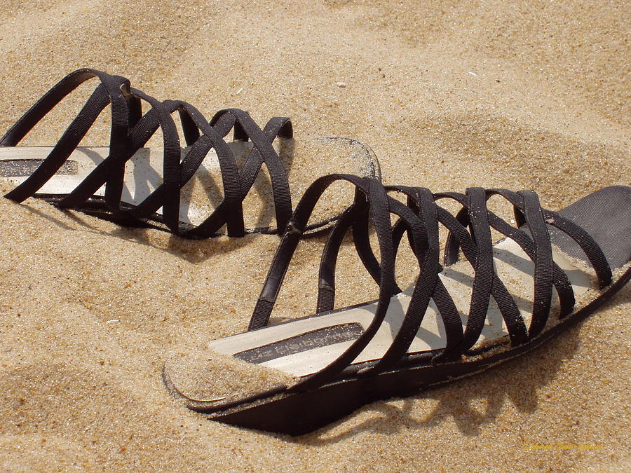 Sand Shoes I Photograph by Deborah  Crew-Johnson