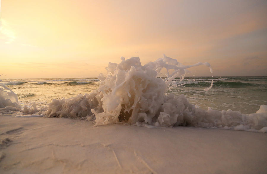 Sunset Photograph - Sand Splash by Jim Clark
