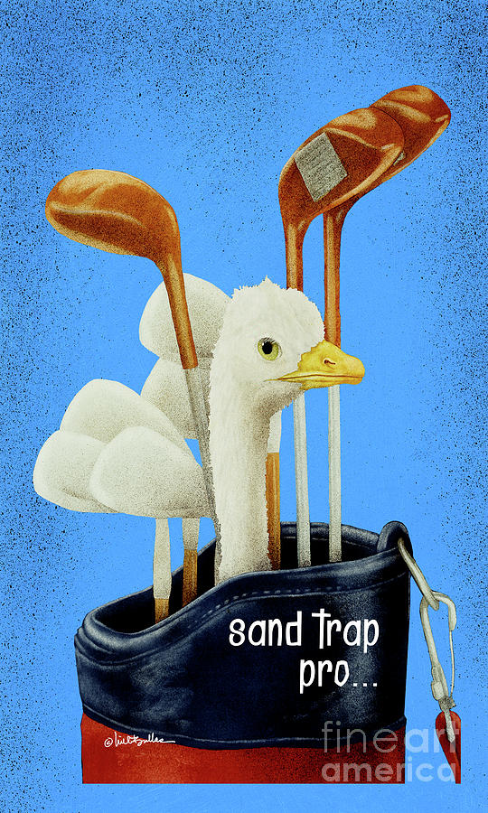 Sand Trap Pro ... Phone Cover Painting by Will Bullas