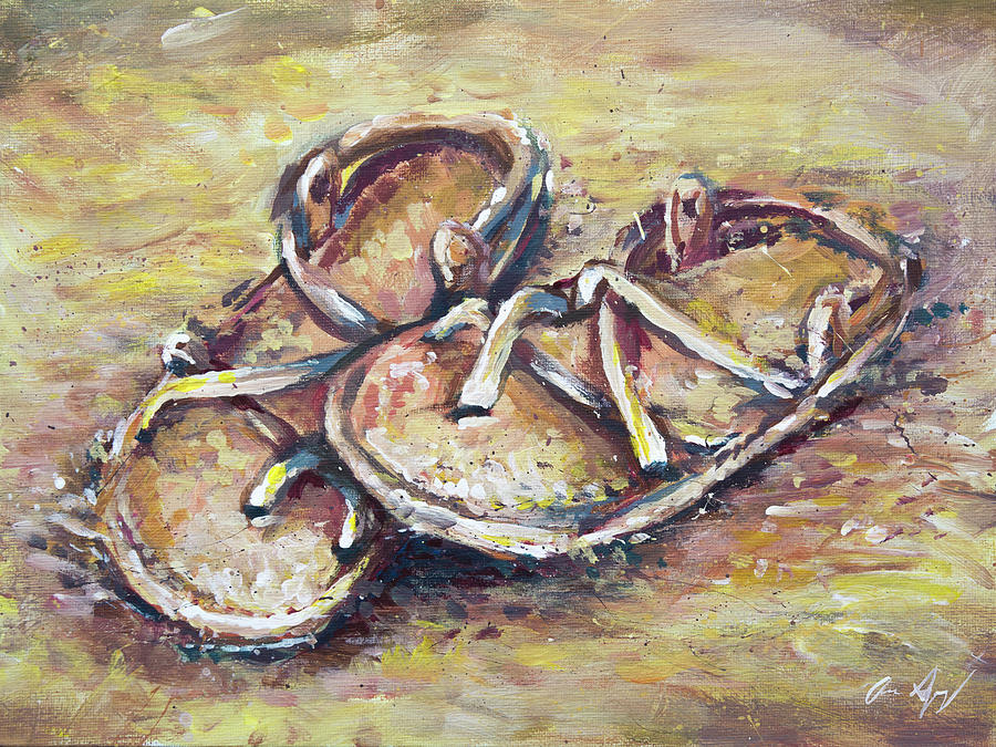 Sandals Painting by Aaron Spong
