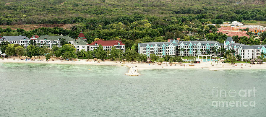 Sandals South Coast in Jamaica Aerial Photograph by David Oppenheimer