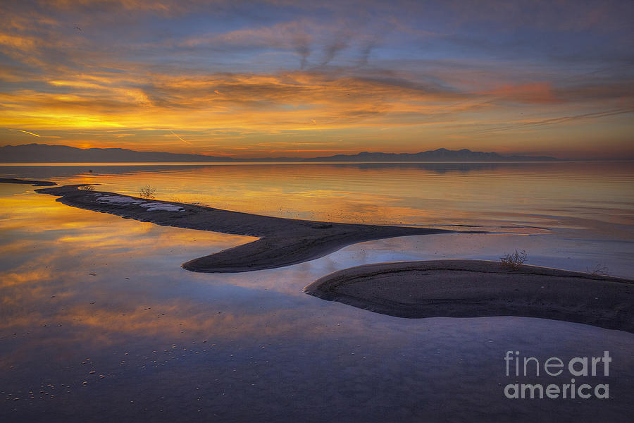 Sandbar Sunset Photograph by Spencer Baugh