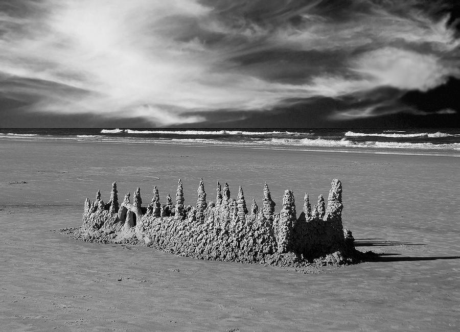 Daytona Beach Photograph - Sandcastle By The Sea by Sabrina Wheeler