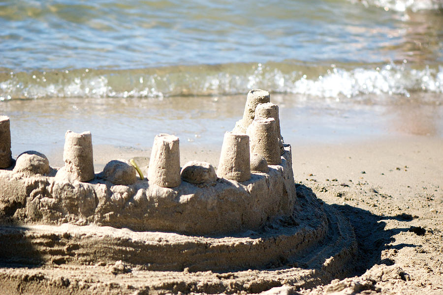 Castle Photograph - Sandcastle  by Lisa Knechtel