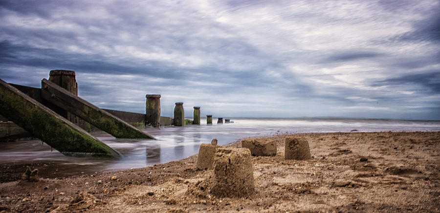 Summer Photograph - Sandcastles by Martin Newman