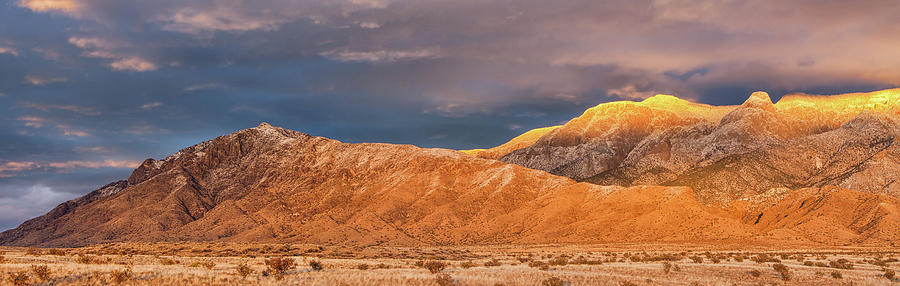 Sandia Crest Stormy Sunset 2 Photograph by Alan Vance Ley