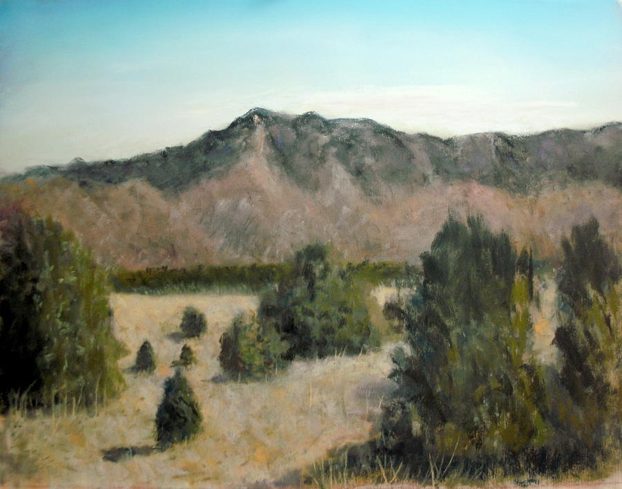 Pastel Landscape Pastel - Sandia Foothills by John De Young