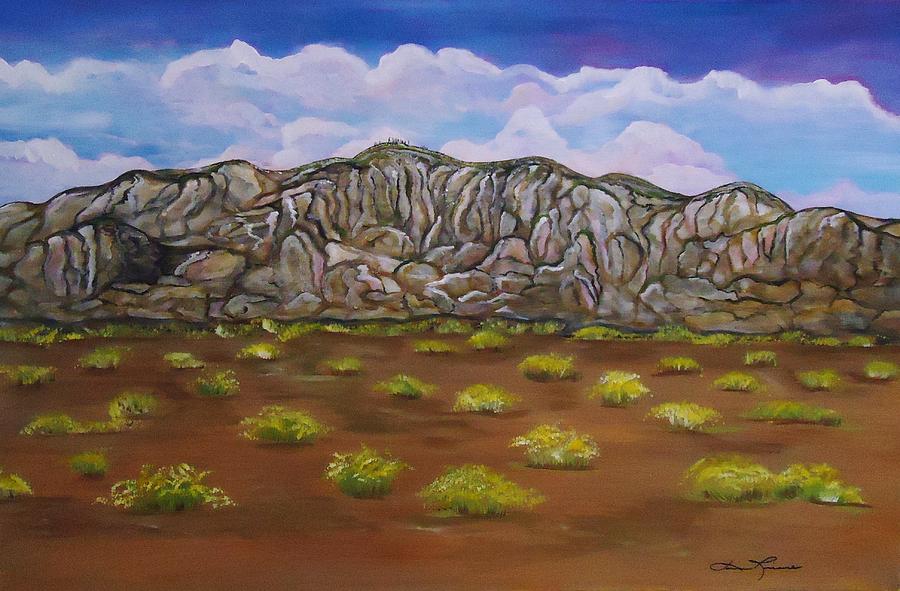 Southwest Painting - Sandia Mountains by Lois Rivera