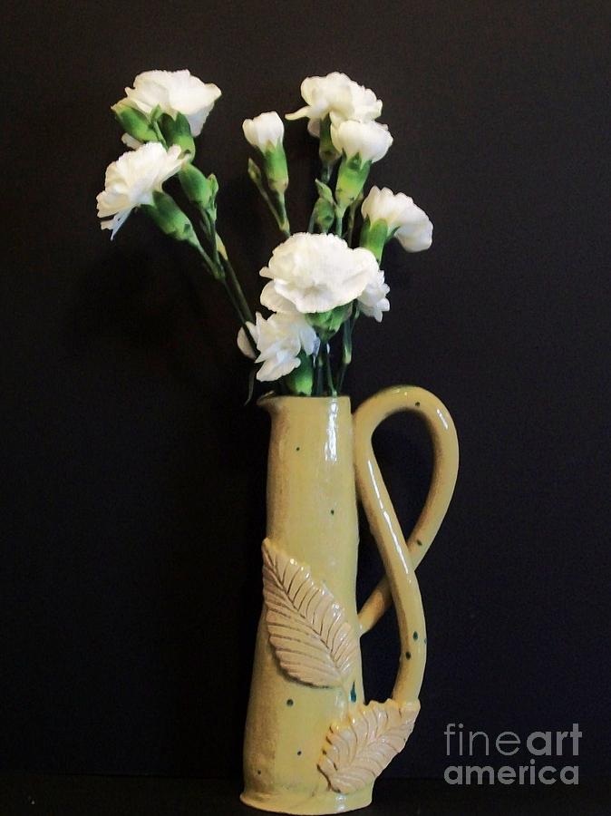 Sandis Leaf Vase Photograph by Marsha Heiken