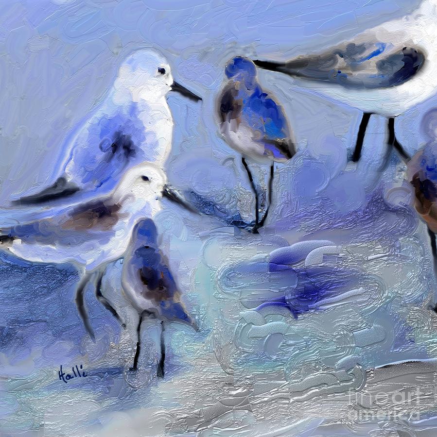 Impressionism Painting - Sandpiper  by Aline Halle-Gilbert