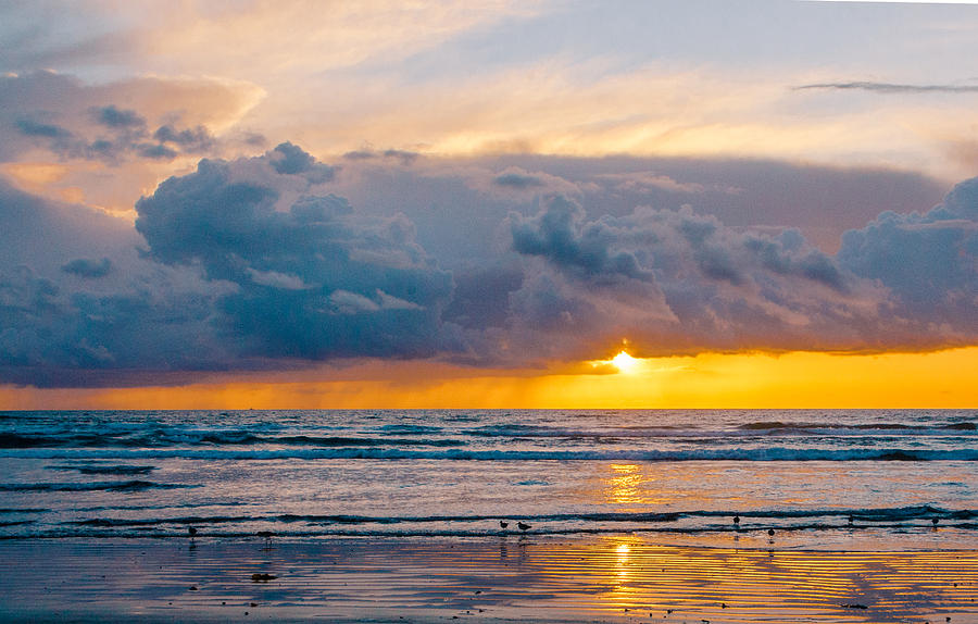 Sandpiper Sunset Photograph by Bill Rumbler - Fine Art America