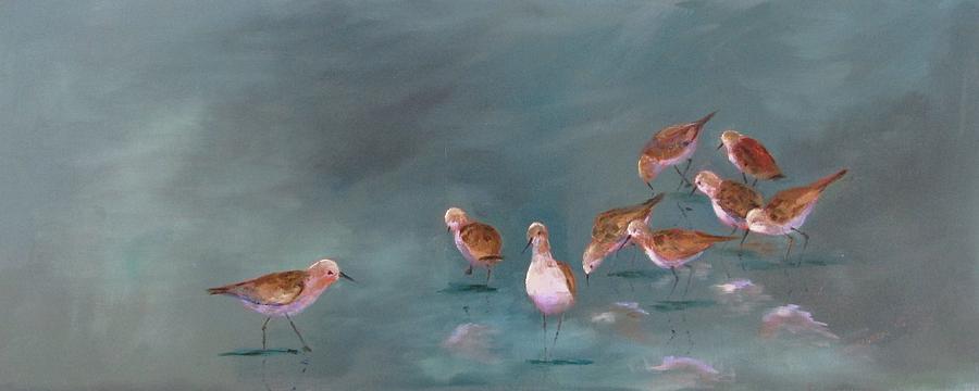 Sandpipers at Dawn Painting by Susan Richardson