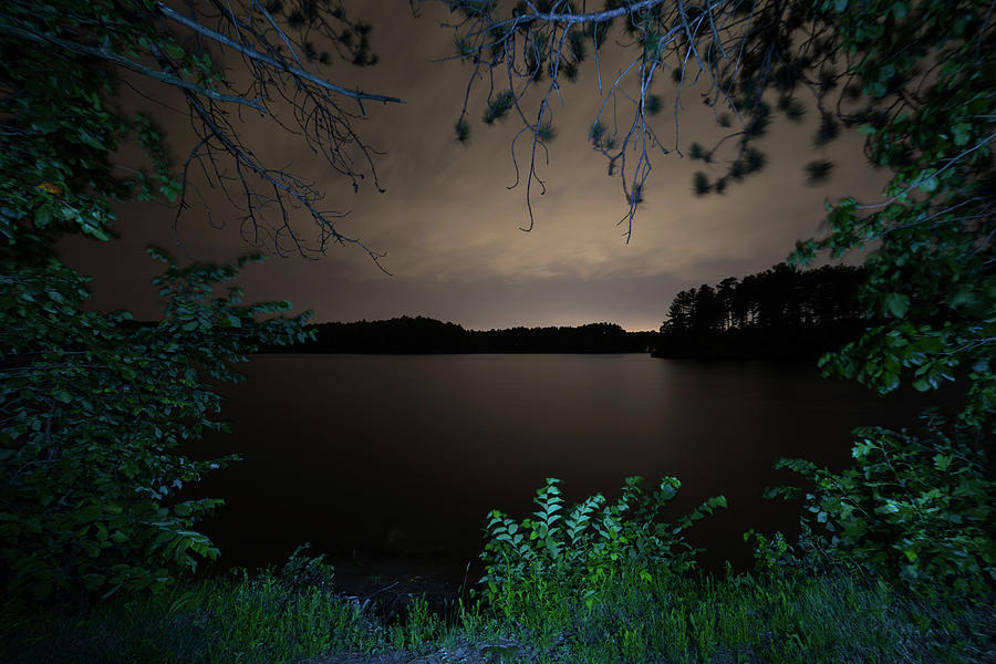 Sandra Pond at Night 2 Photograph by Brian Hale