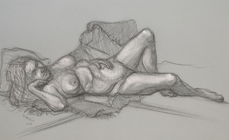 Sandra Sleepimg Drawing by Donelli  DiMaria