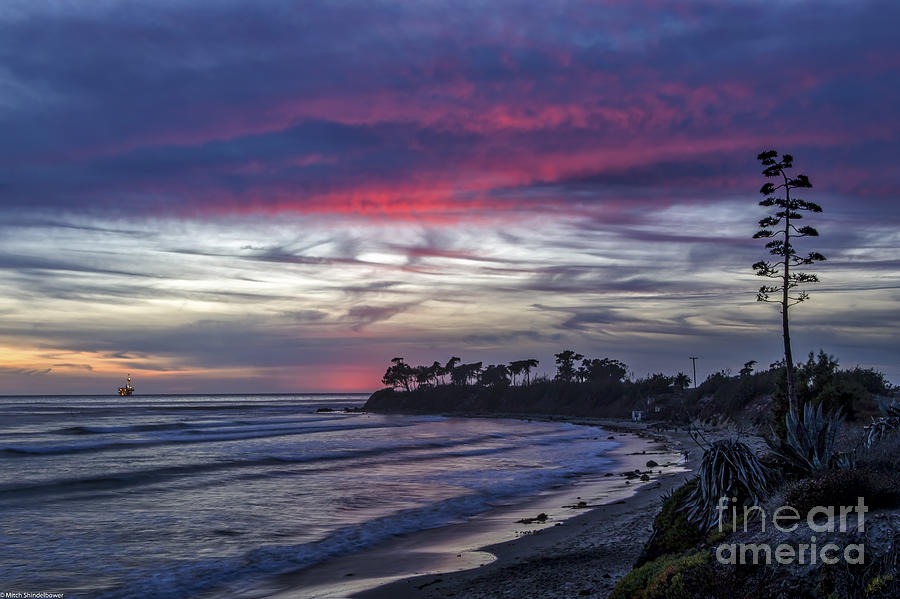 Sands Beach At Sunset Photograph by Mitch Shindelbower