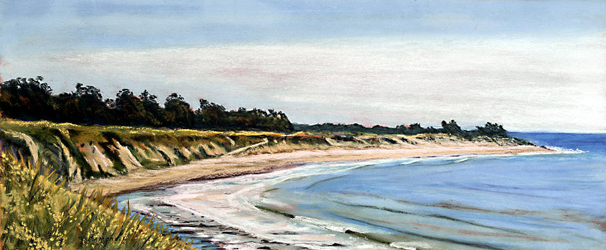 Sands Beach West Campus Painting by Jeffrey Campbell