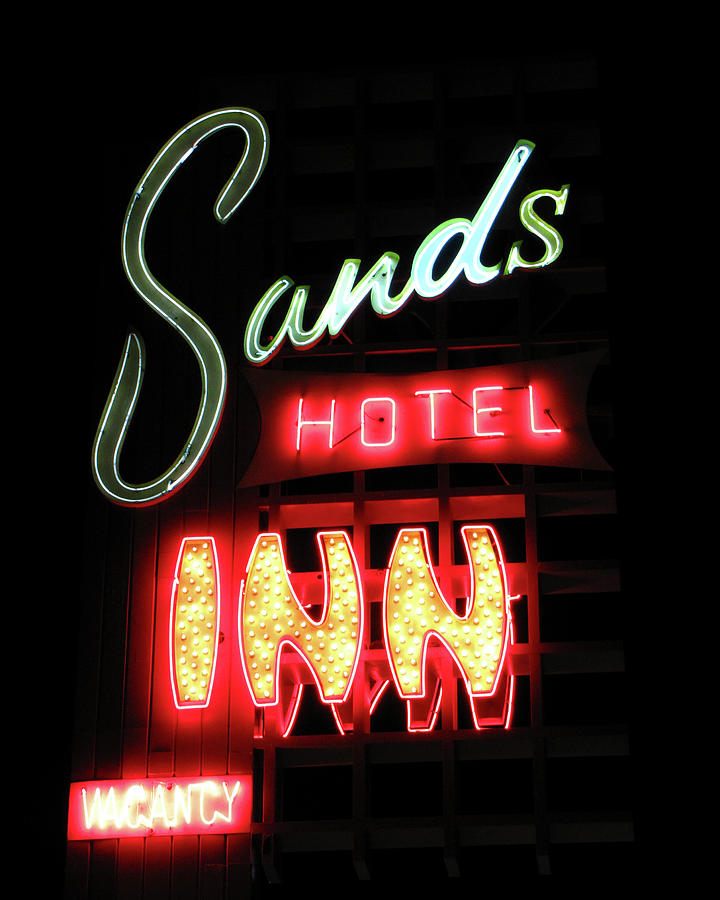 Sands Hotel neon sign - Reno, Nevada Photograph by Steve Ellison