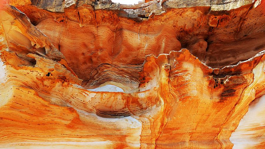 Sandstone Abstract - Maria Island Photograph by Lexa Harpell