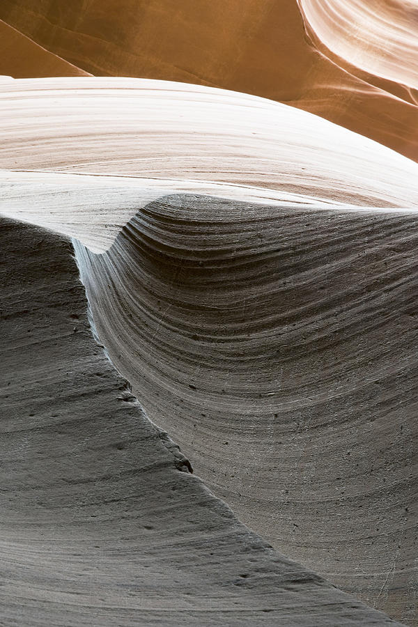 Antelope Canyon Photograph - Sandstone Abstract by Mike Irwin