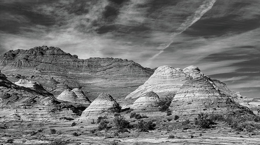 Sandstone Beehives bw Photograph by Jerry Fornarotto