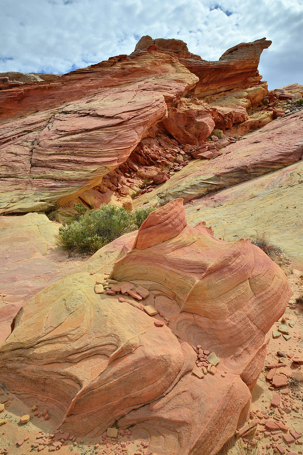 Sandstone Formations in Valley of Fire Photograph by Ray Mathis
