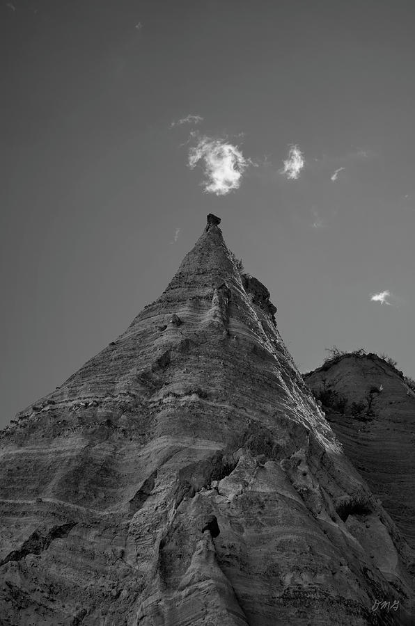 Nature Photograph - Sandstone Peak and Clouds BW by David Gordon