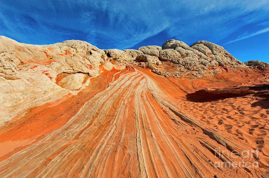 Desert Photograph - Sandstone Racetrack by Michael Dawson