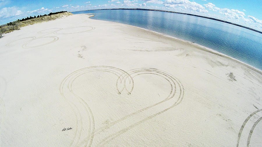Sandy Beach Heart Photograph by Bill Kesler