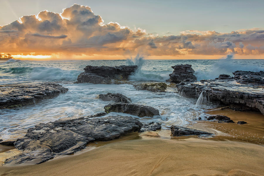 Sandy Beach Sunrise 12 - Oahu Hawaii Photograph by Brian Harig