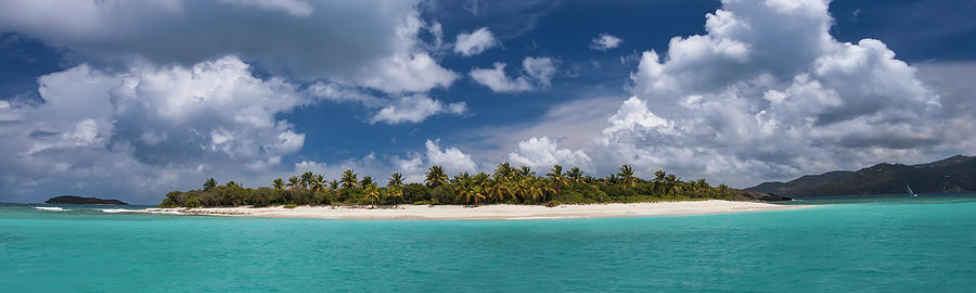 Sandy Cay Beach British Virgin Islands Panoramic Photograph
