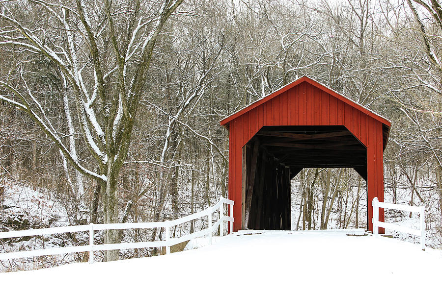 Sandy Creek Covered Bridge Photograph by Holly Ross