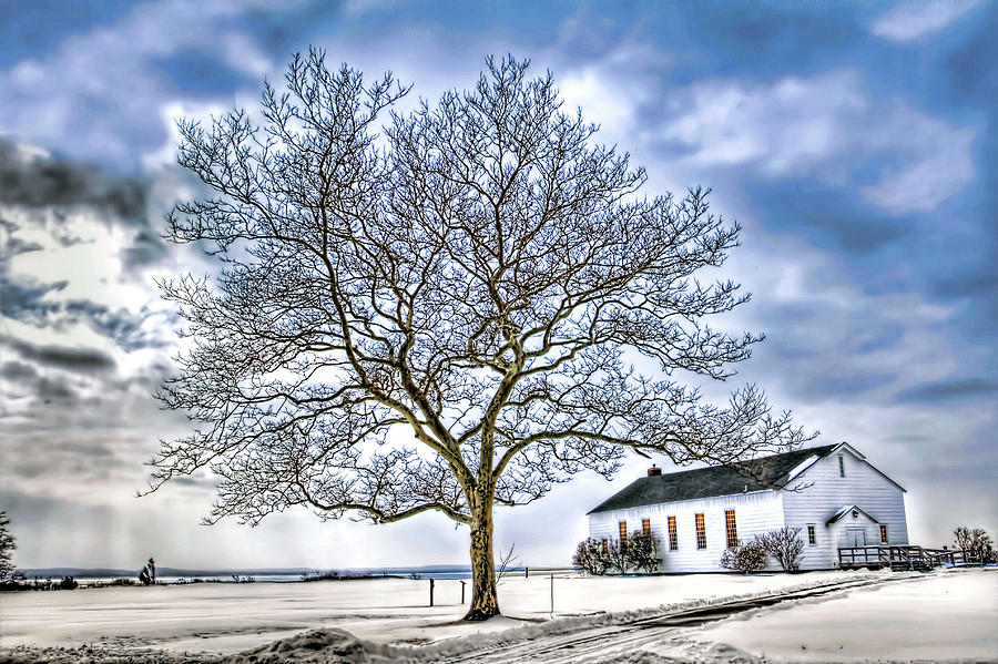 Sandy Hook Gateway National Recreation Area Chapel In Snow Photograph