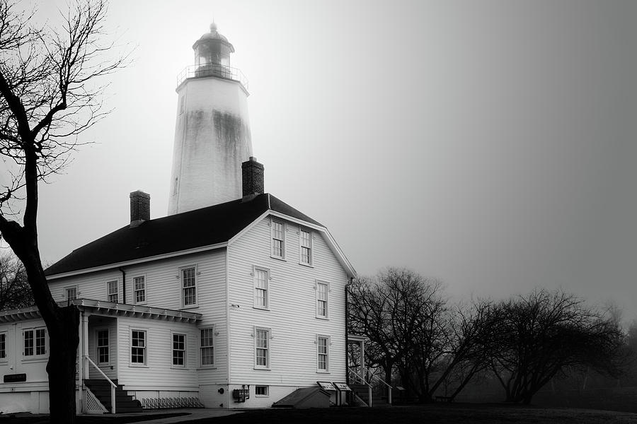 Sandy Hook Light in the Fog by Marlo Montanaro Sandy Hook Light in the Fog by Marlo Montanaro