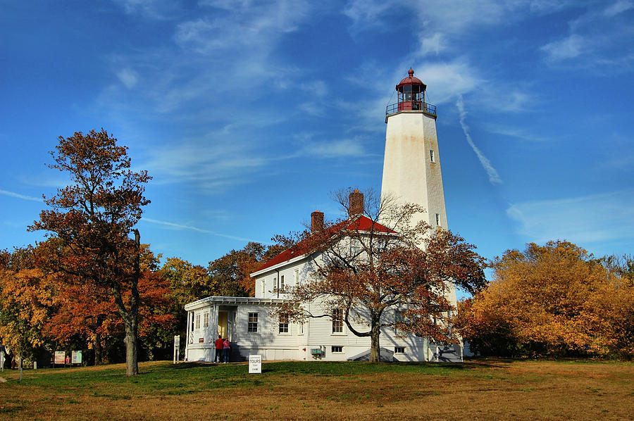 Sandy Hook Lighthouse Photograph by Ben Prepelka
