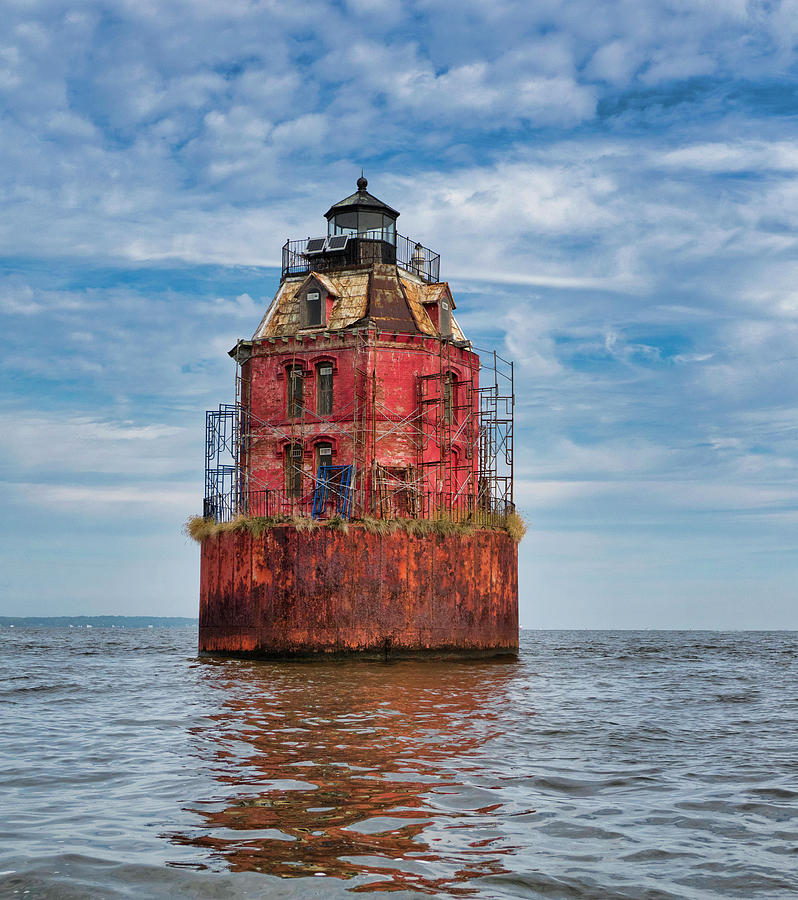 Sandy Point Shoals Lighthouse Photograph by David Kay