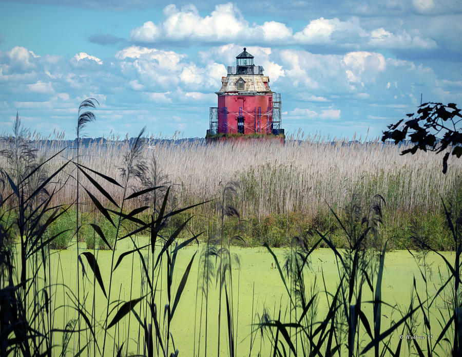 Sandy Pt Shoal Lighthouse Photograph by Brian Wallace