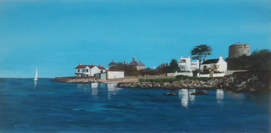 Ireland Painting - Sandycove Reflections by Tony Gunning