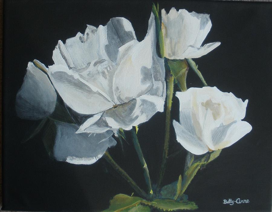 Sandys Roses 2 Painting by Betty-Anne McDonald