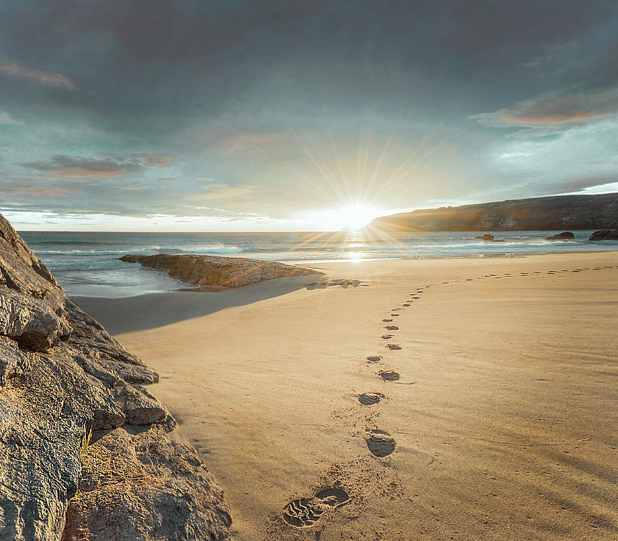 Landscape Photograph - Sango Bay Scotland by Michael M Sweeney