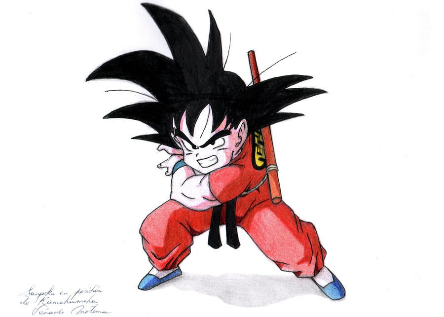 Sangoku Petit Drawing By Venance Motema