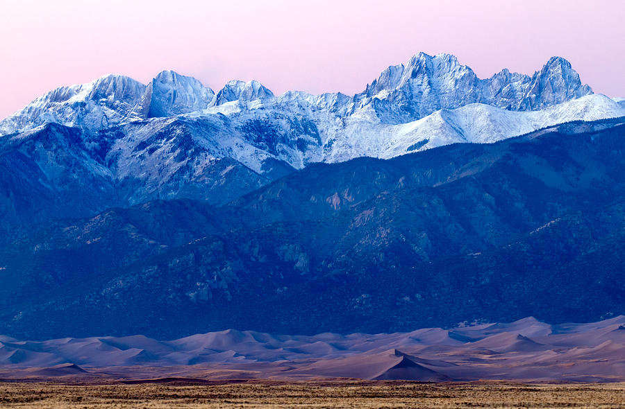 Sangre de Christo and The Great Sand Dunes National Park Photograph by Nicholas Blackwell